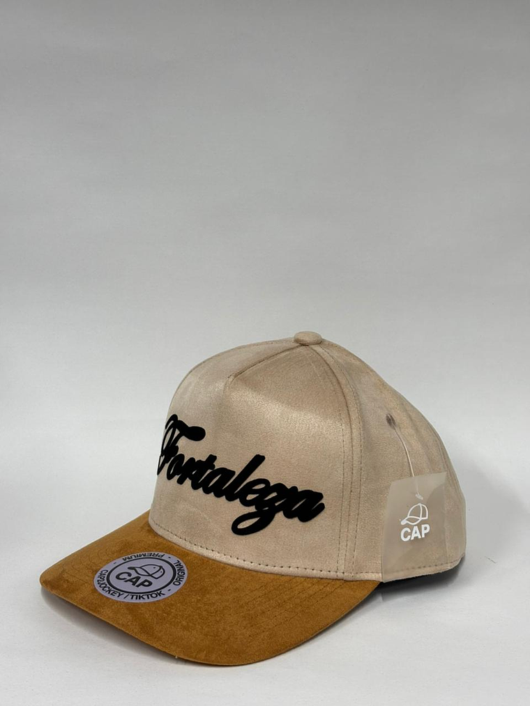Gorra de gamuza 5p - Beige x marrón / Fortaleza   2