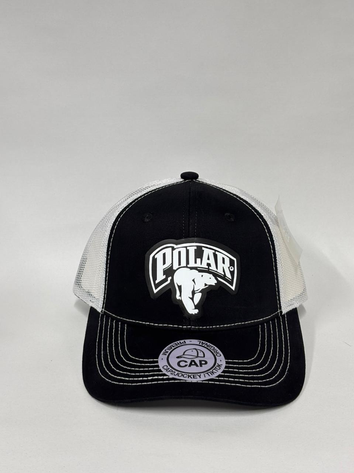 Jockey de malla 6p - Negro x blanco - Polar 1