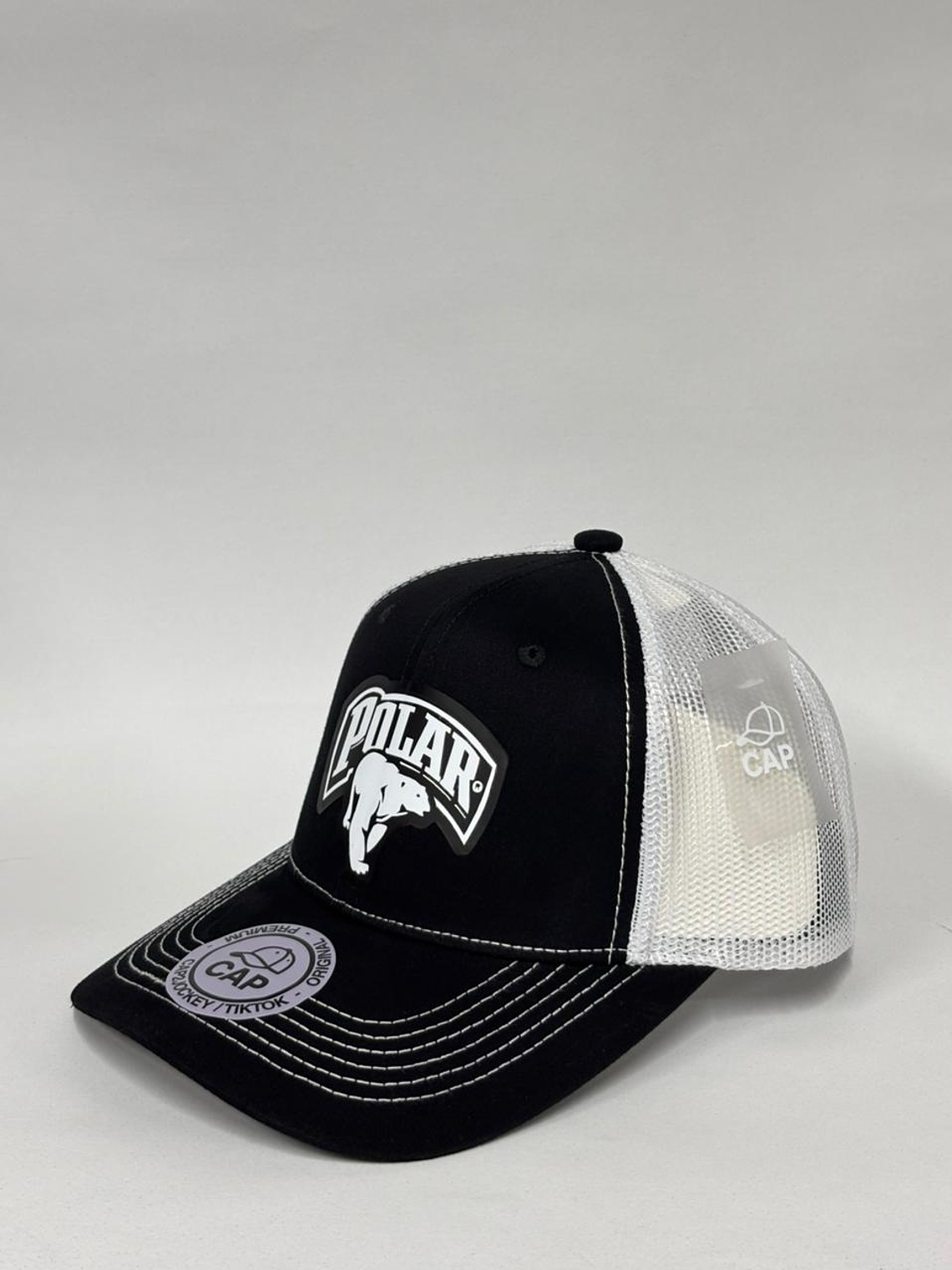 Jockey de malla 6p - Negro x blanco - Polar 2