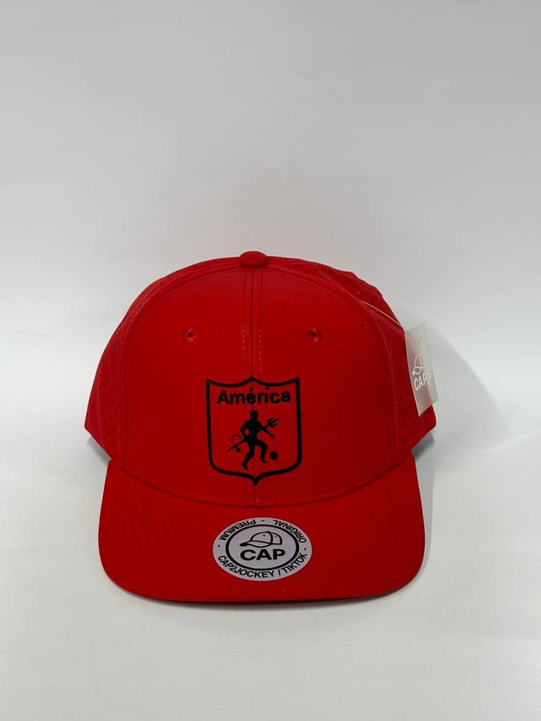 Gorra de laser 6p  - Rojo / América  1