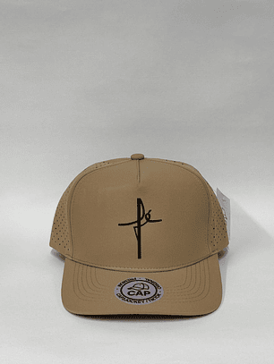 Gorra de lona lisa 5p / beige - FE