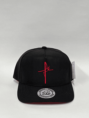 Gorra de lona lisa 5p - Negro / Fe
