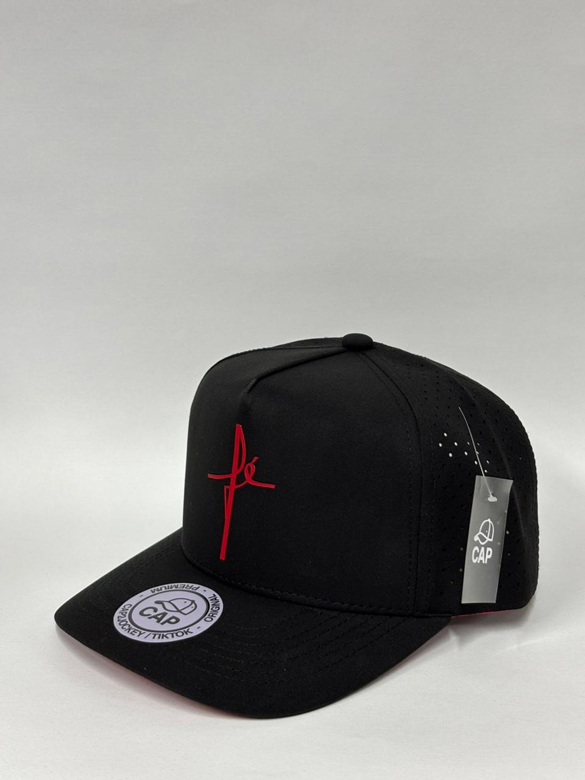 Gorra de lona lisa 5p - Negro / Fe 2