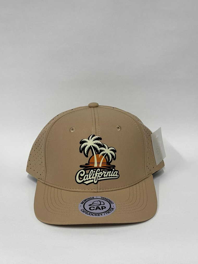 Gorra lisa de 6p - Beige / California  1