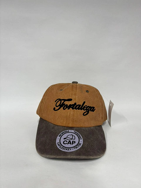 Gorra de algodón 6p  (NIÑO) - Bicolor Marrón x kaqui / Fortaleza 