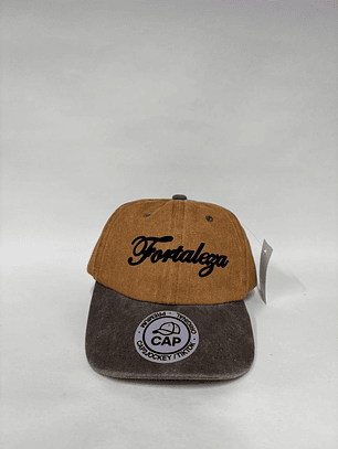 Gorra de algodón 6p  (NIÑO) - Bicolor Marrón x caqui / Fortaleza 