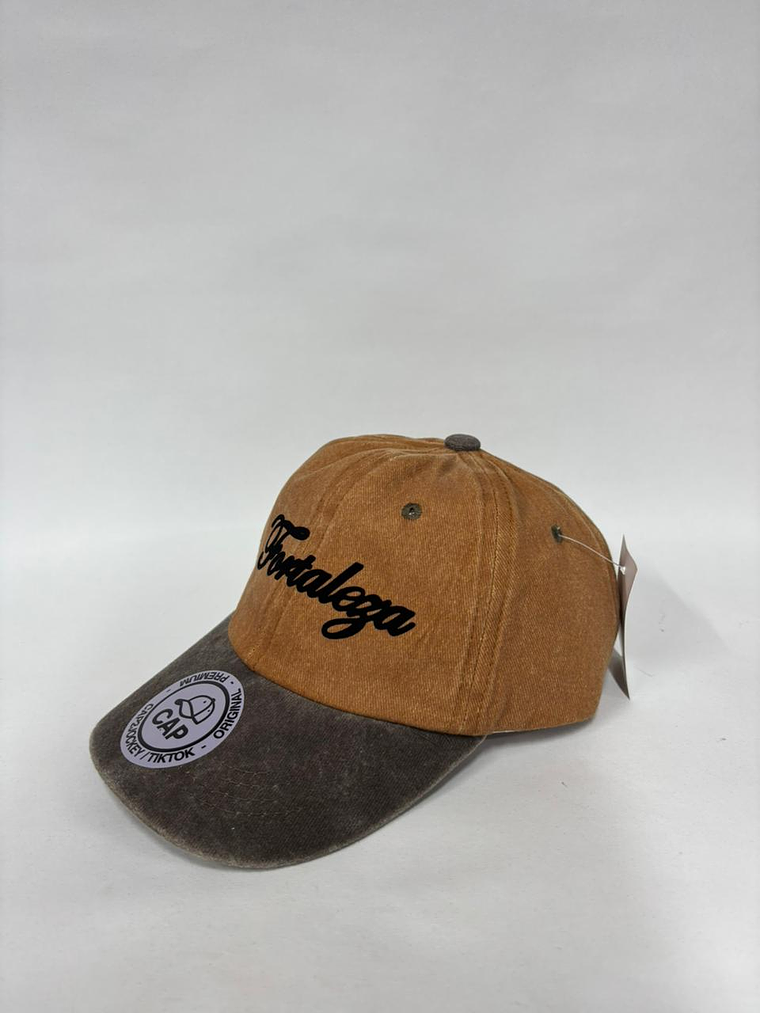 Gorra de algodón 6p  (NIÑO) - Bicolor Marrón x caqui / Fortaleza  2