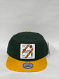 Gorra plana 6p bicolor - Verde x amarillo / Anís cartujo  - Miniatura 1