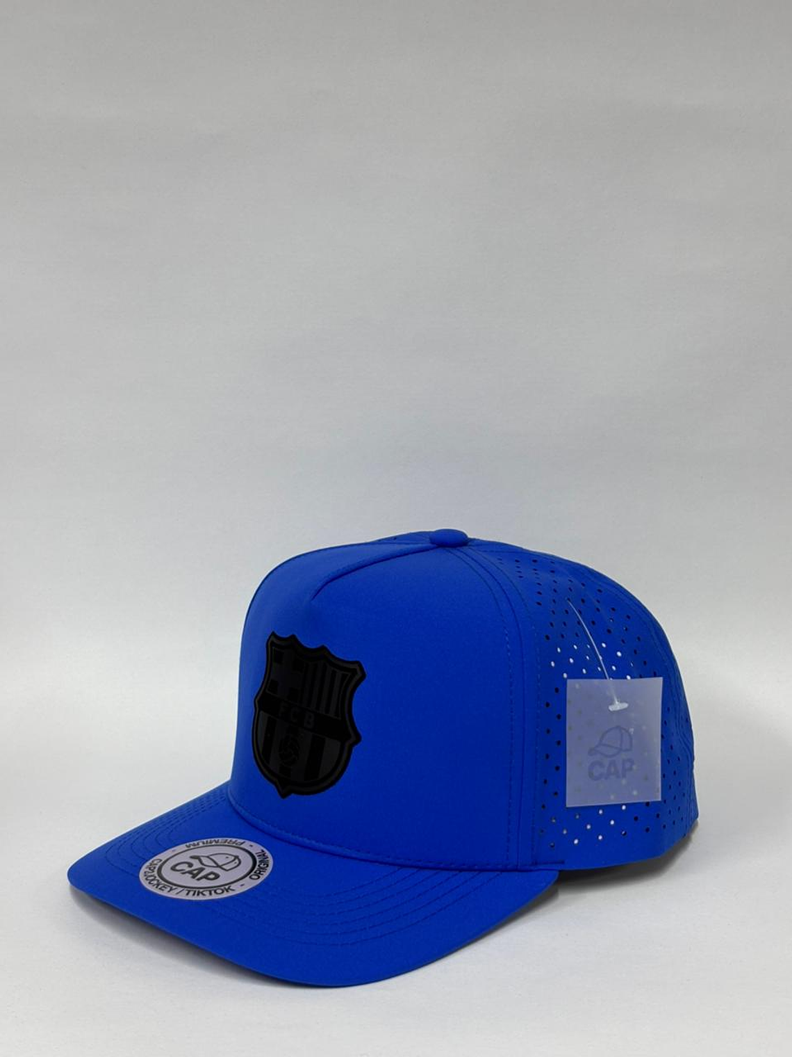 Gorra de lona laser 5p - Azul rey / Barcelona  full black  2