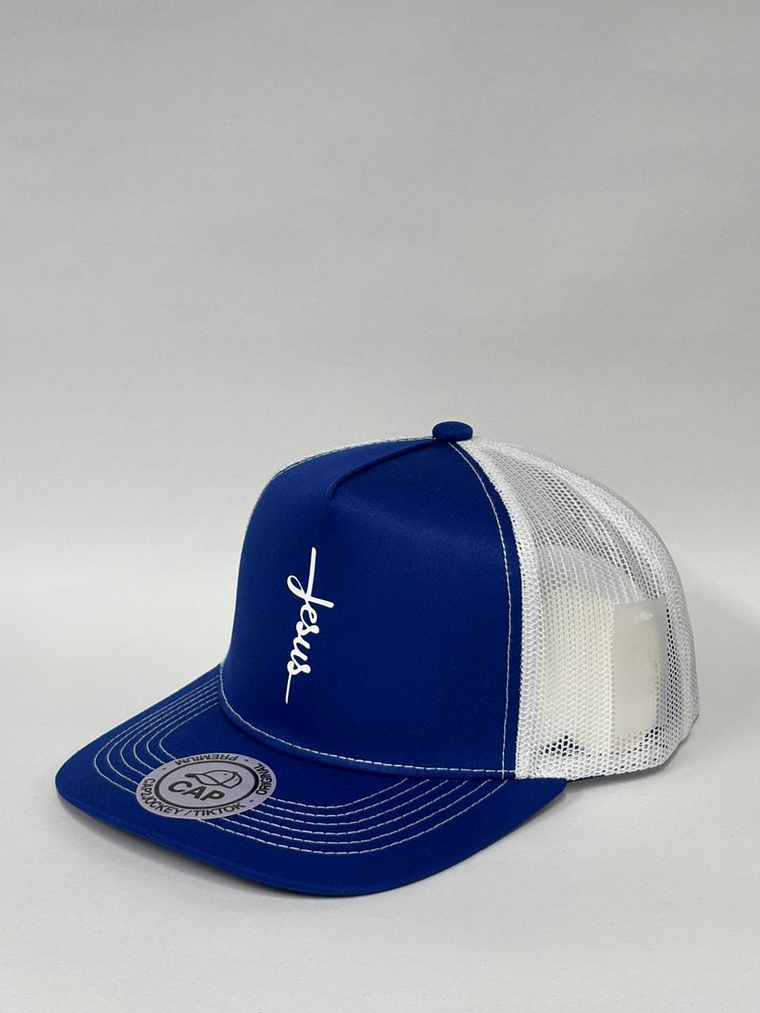 Jockey de malla 5p - Azul rey / Jesús  2