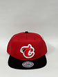 Gorra de lona plana 6p - Bicolor rojo x negro / Cardenales de Lara  - Miniatura 1