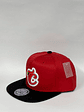 Gorra de lona plana 6p - Bicolor rojo x negro / Cardenales de Lara  - Miniatura 2