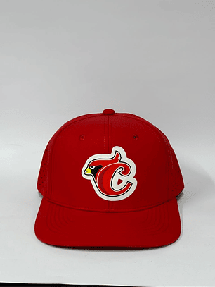 Gorra de lona laser 6p - Rojo / Cardenales de Lara clasic 