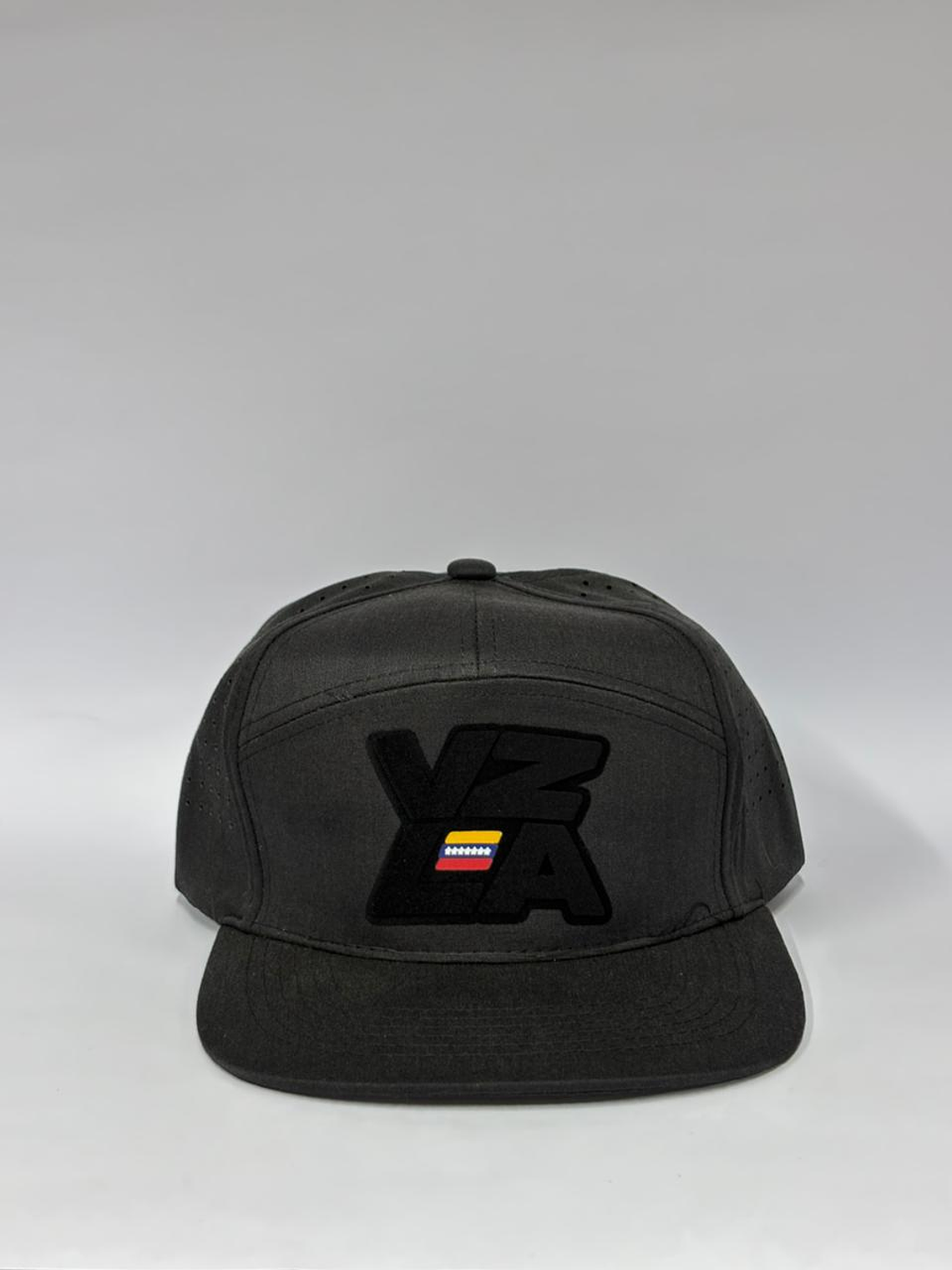 Gorra de lona con laser 7p - Negro / Vzla full black  1