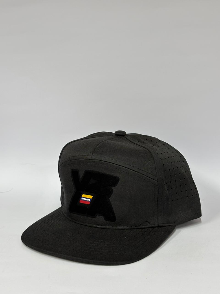 Gorra de lona con laser 7p - Negro / Vzla full black  2