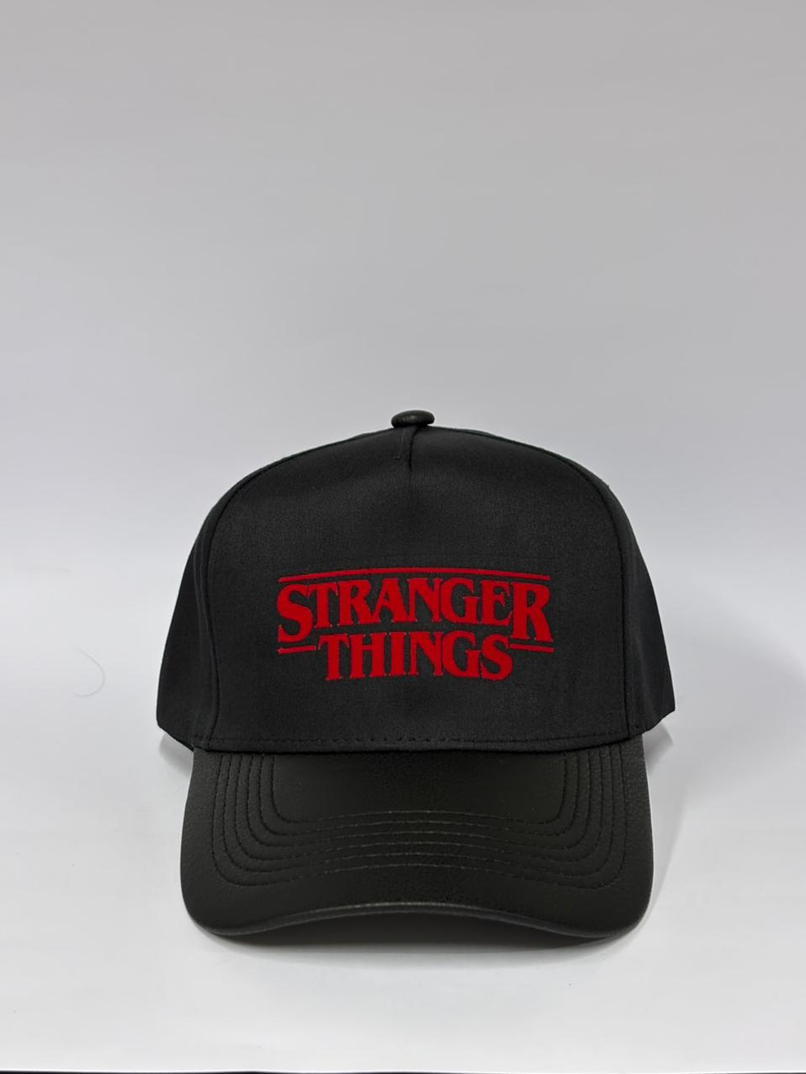 Gorra de lona 5p - Negro eco cuero / Stranger things  1