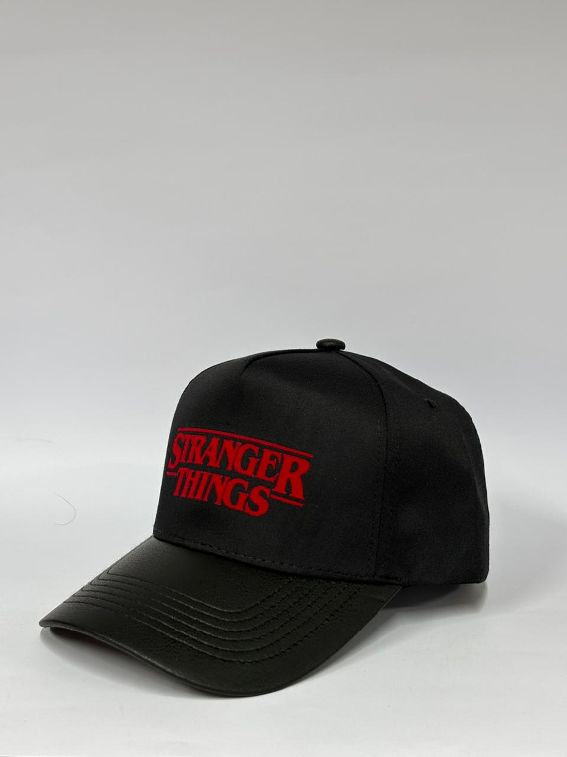 Gorra de lona 5p - Negro eco cuero / Stranger things  2