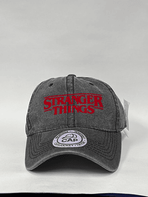 Gorra de lona 6p  - Gris pre lavado  / Stranger things 
