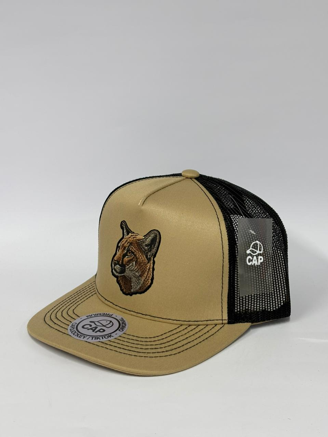 Jockey de malla 5p - Beige x negro / Gato  2