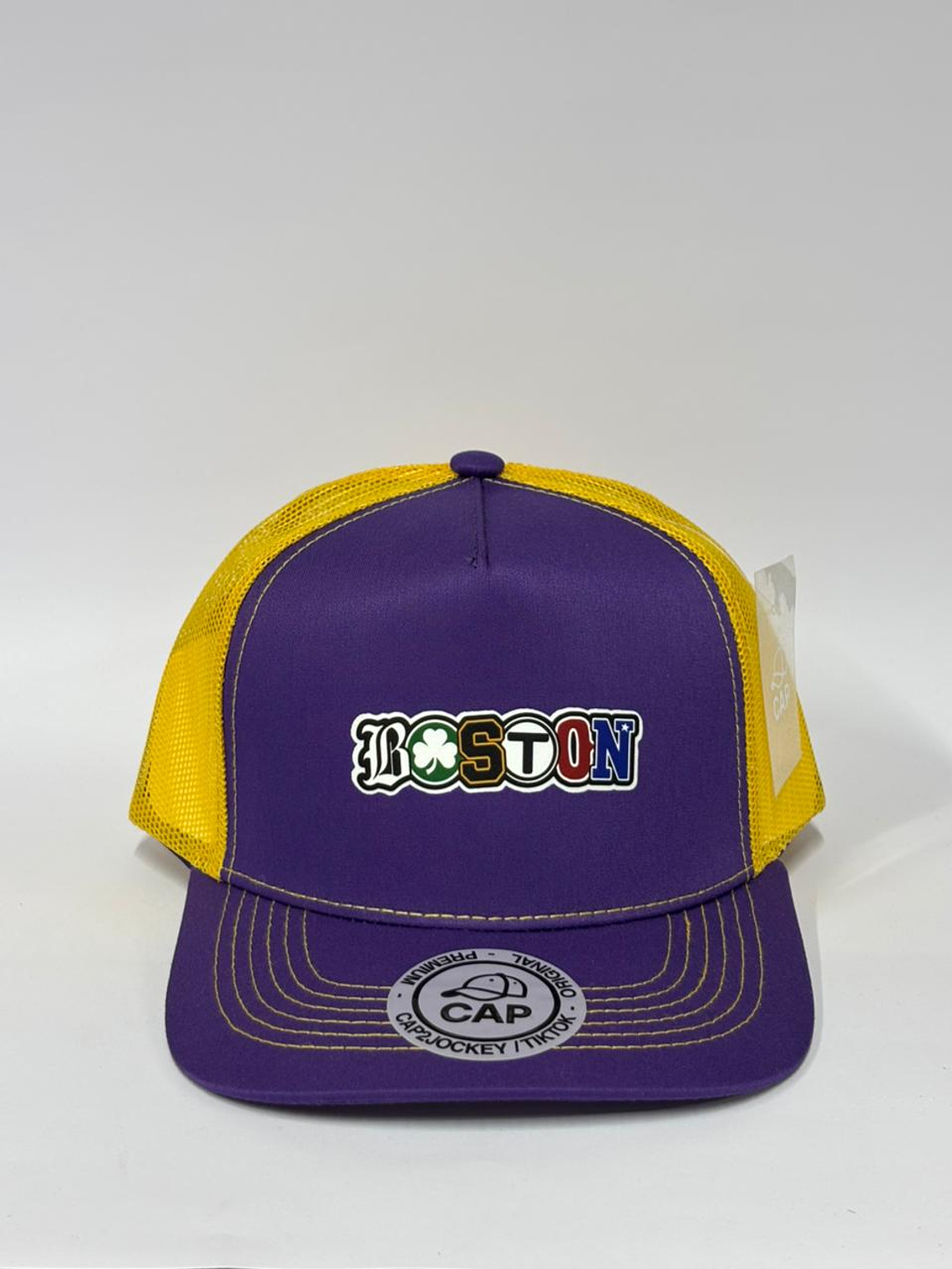 Jockey de malla 5p - Morado x amarillo / Boston  1