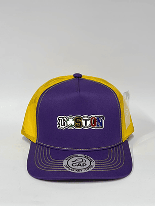 Jockey de malla 5p - Morado x amarillo / Boston 