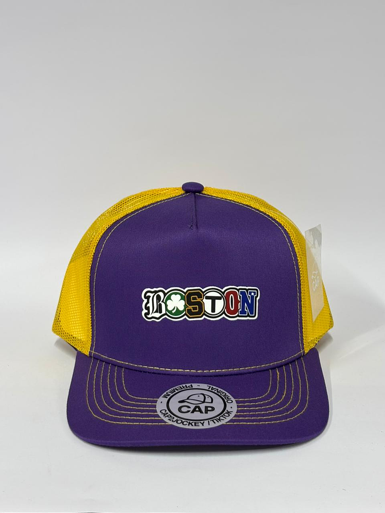 Jockey de malla 5p - Morado x amarillo / Boston  1