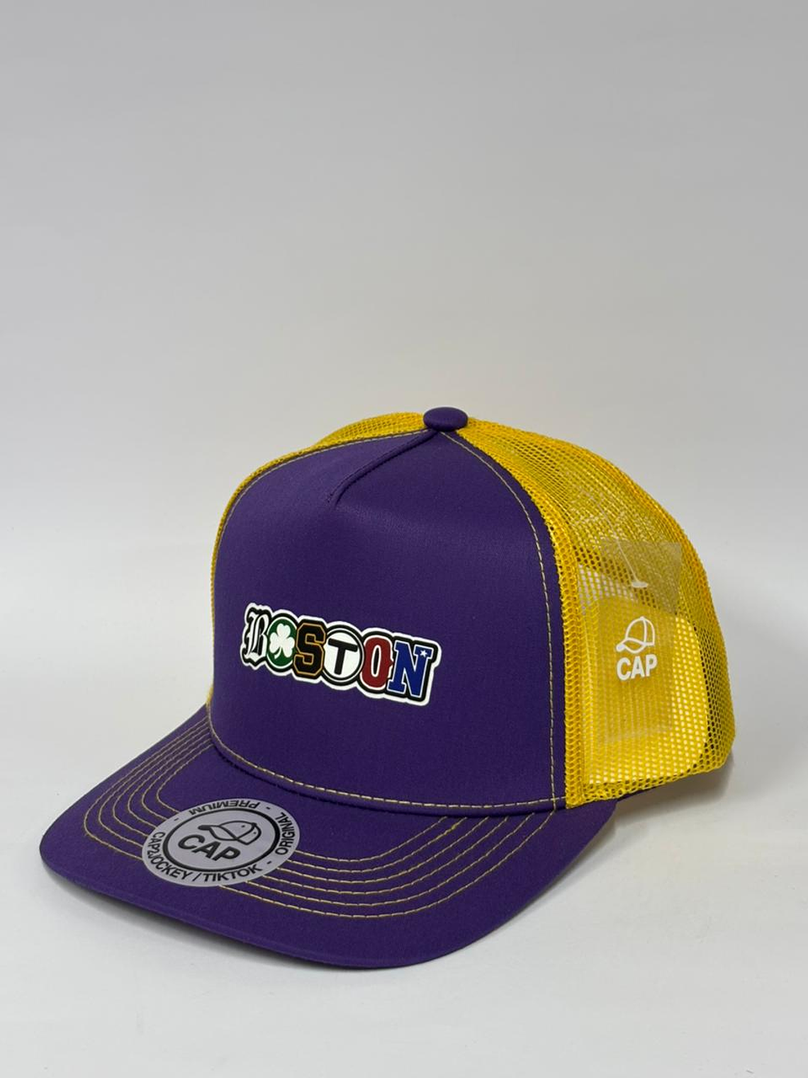 Jockey de malla 5p - Morado x amarillo / Boston  2