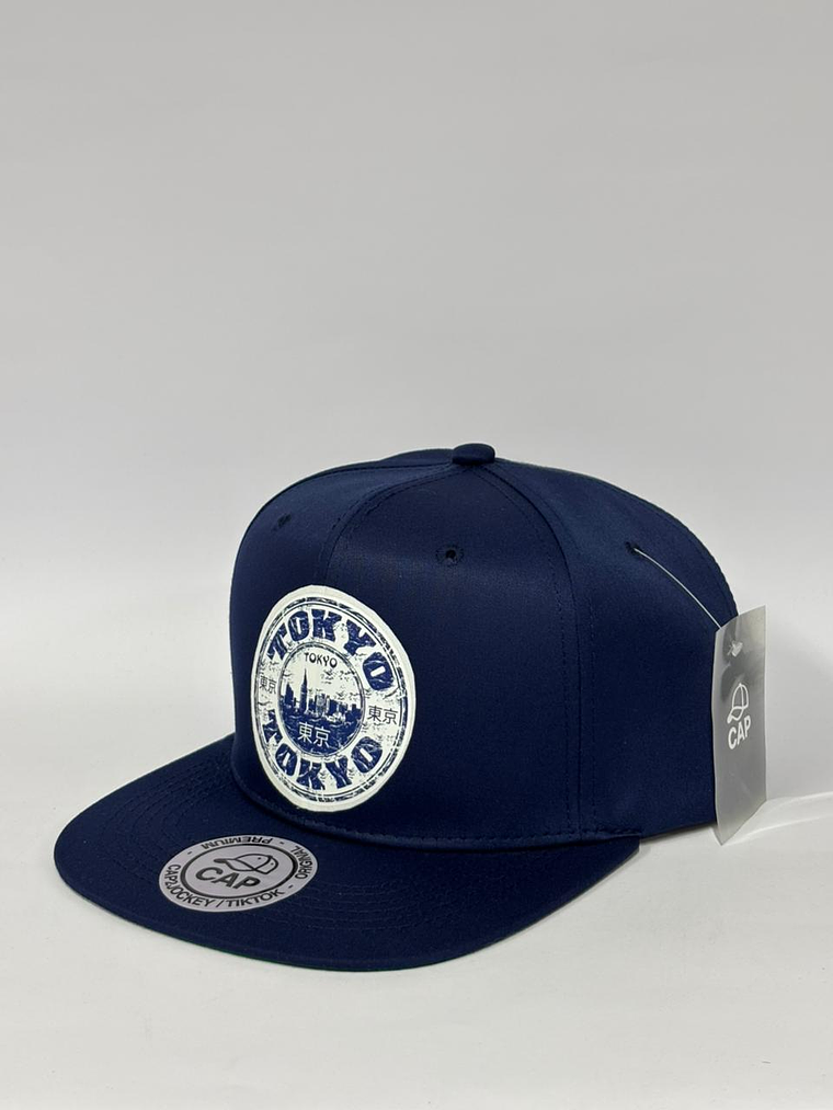 Gorra plana lisa 6p - azul marino / Tokyo  2