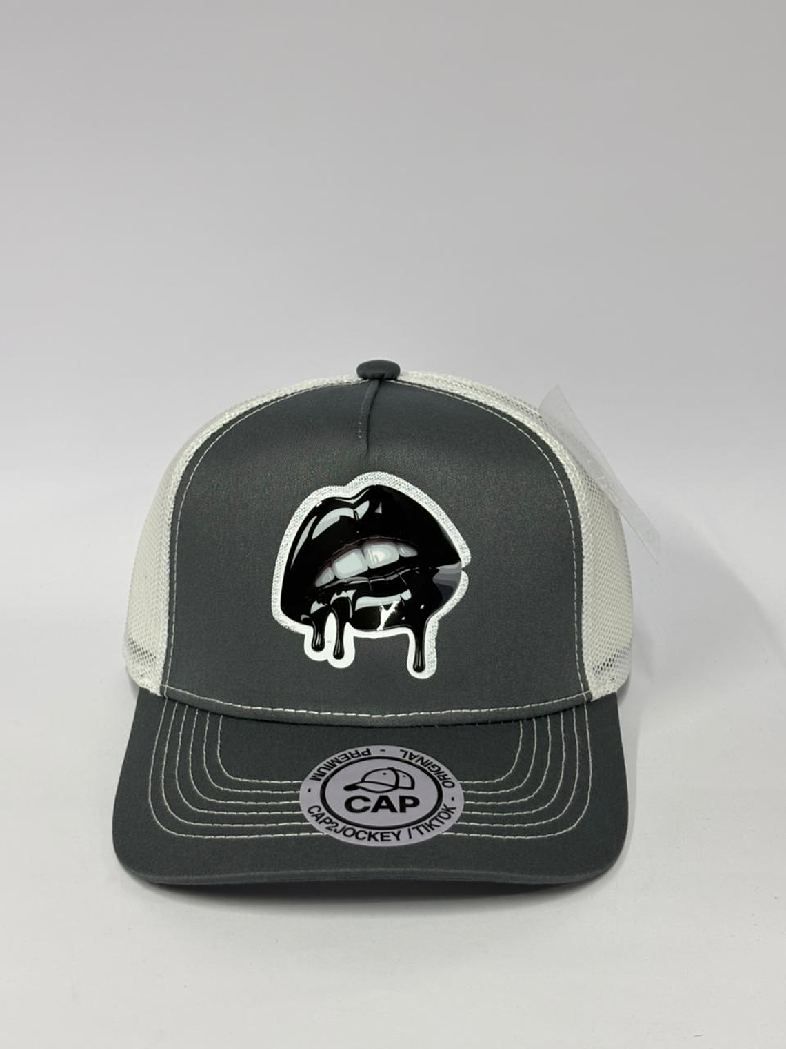 Jockey de malla 5p - Gris x blanco / Beso  1