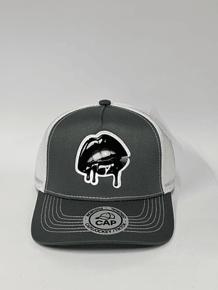 Jockey de malla 5p - Gris x blanco / Beso 