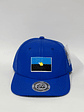 Gorra de lona lisa de 6p - Azul rey / Bandera del zulia  - Miniatura 1