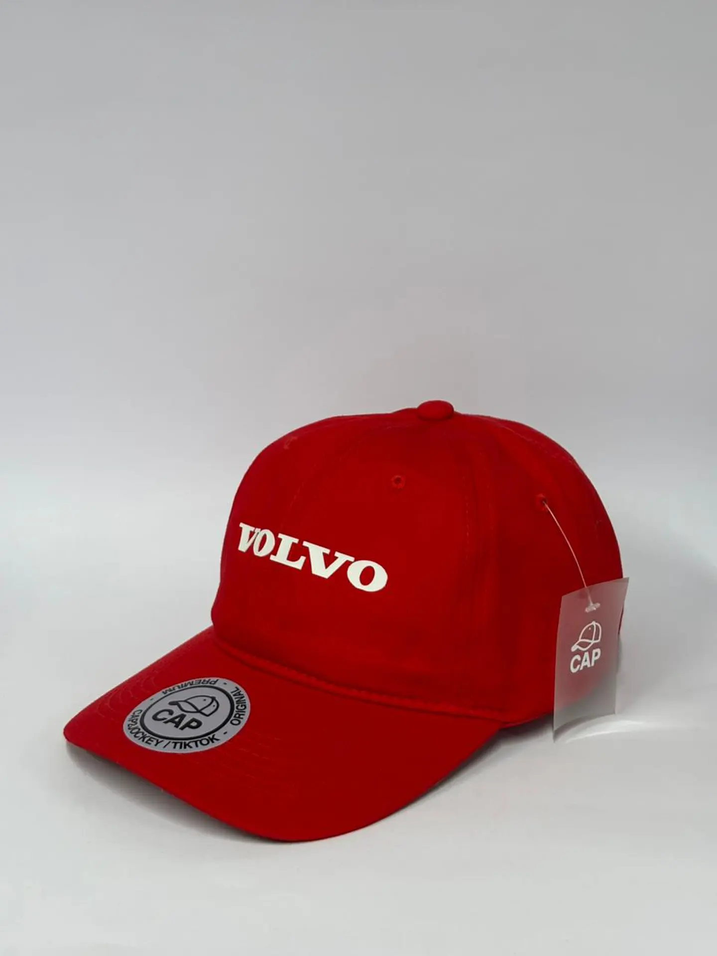 Gorra de lona lisa  6p - Rojo / Volvo  2