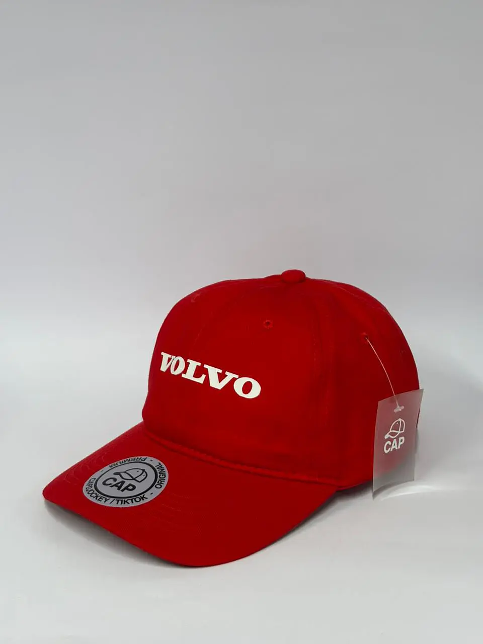 Gorra de lona lisa  6p - Rojo / Volvo  2