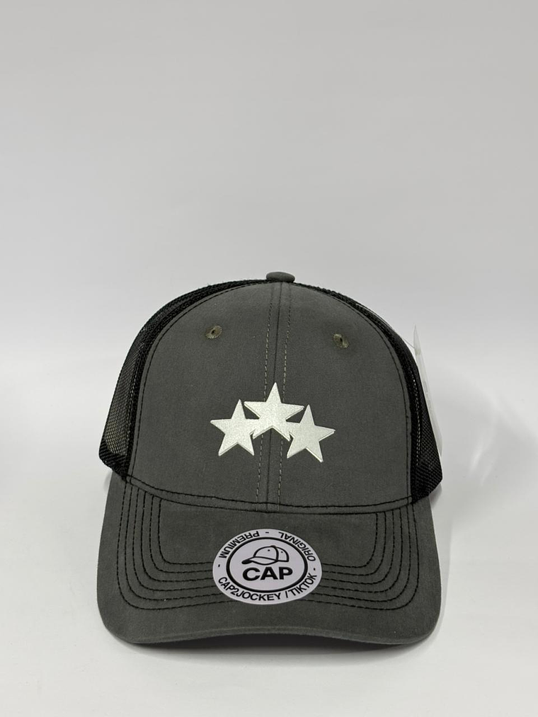 Jockey de malla 6p - Gris x negro  / Estrellas  1