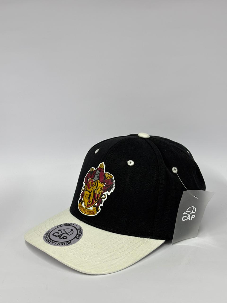 Gorra de lona 6p - Negro x blanco / Gryffindor 2