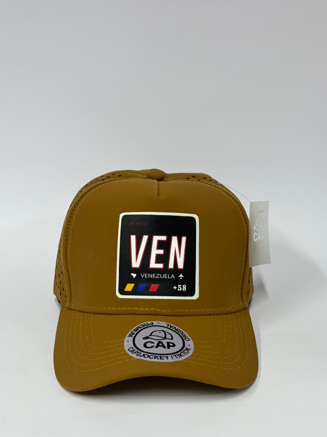 Gorra de lona con laser 5p - Kaki / Ven +58 1