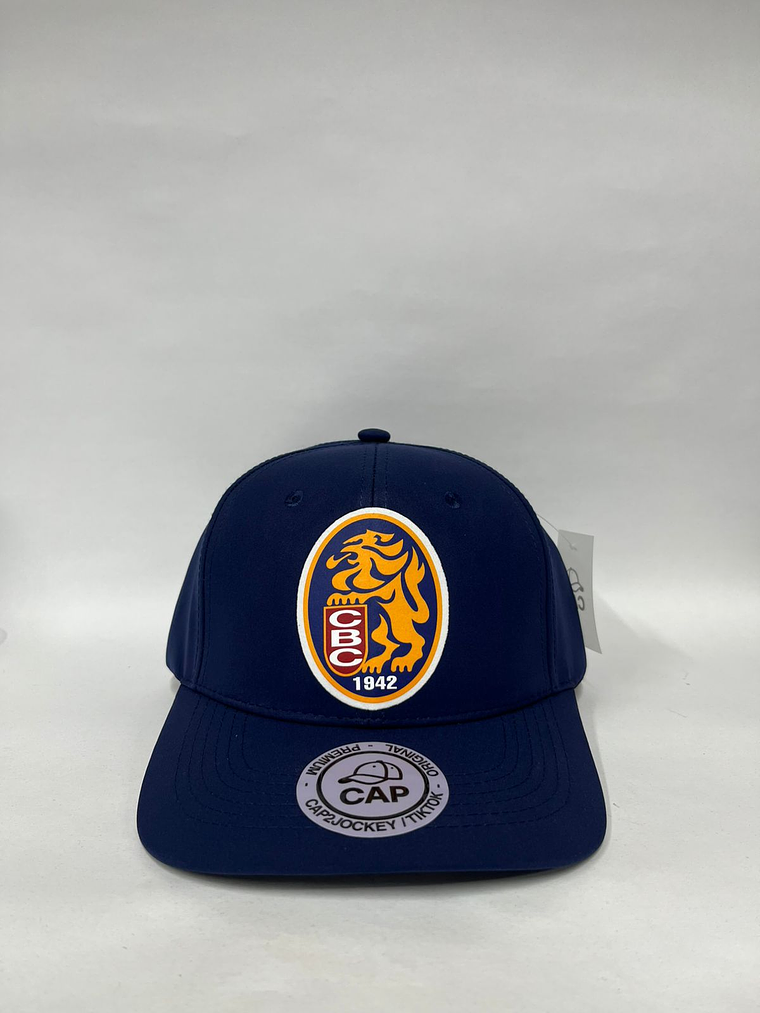Gorra de lona lisa 6p- Azul marino / Leones del caracas full 1