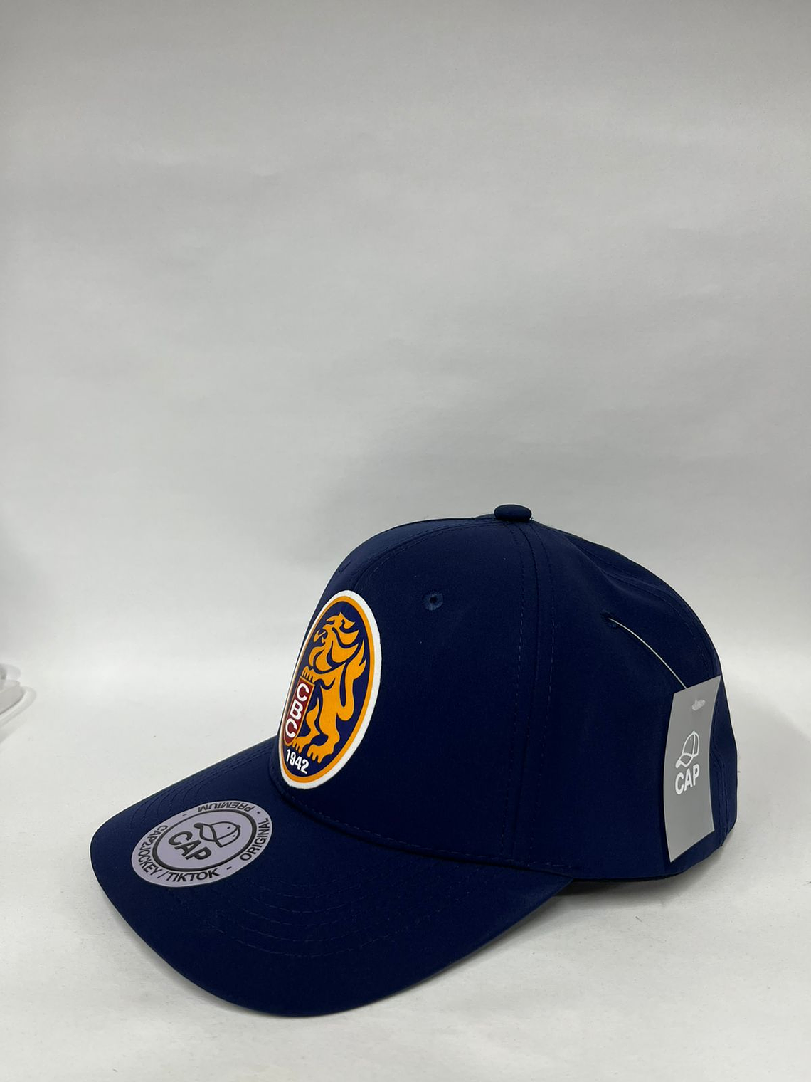 Gorra de lona lisa 6p- Azul marino / Leones del caracas full 2
