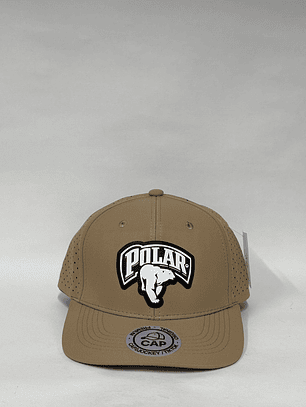 Gorra de lona con laser 6p - Beige /Cerveza  polar 