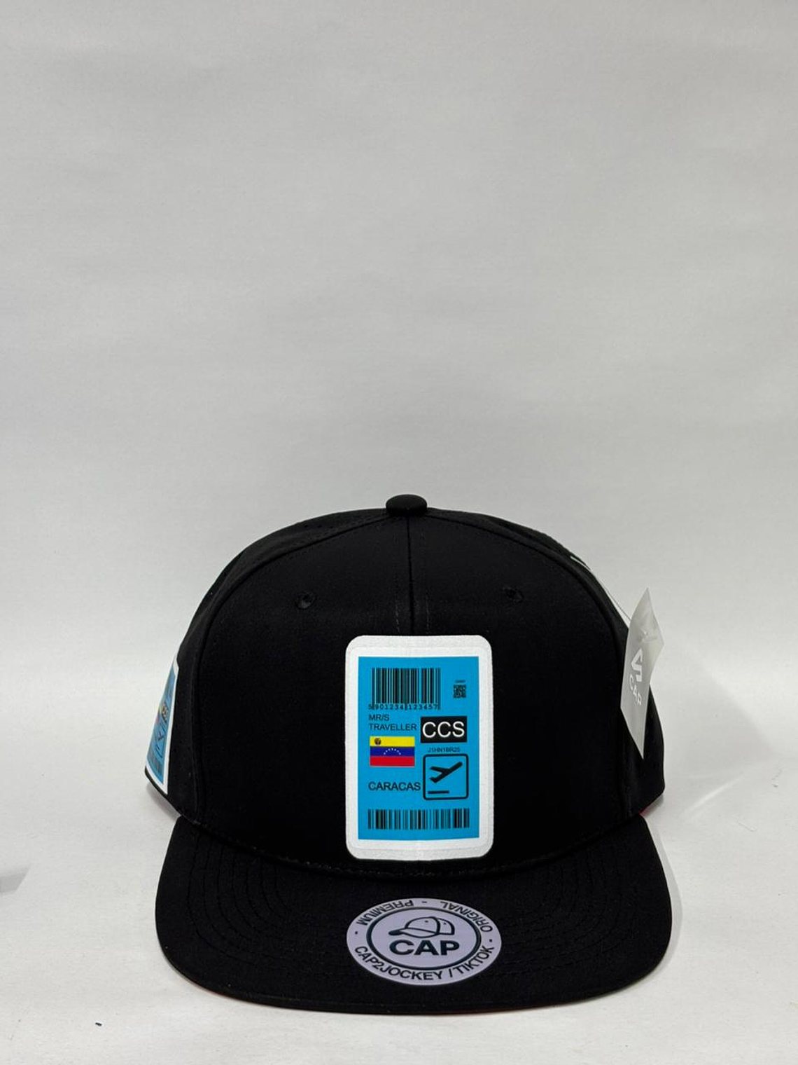Gorra de lona con laser 6p - Negro / Viaje a ccs  1
