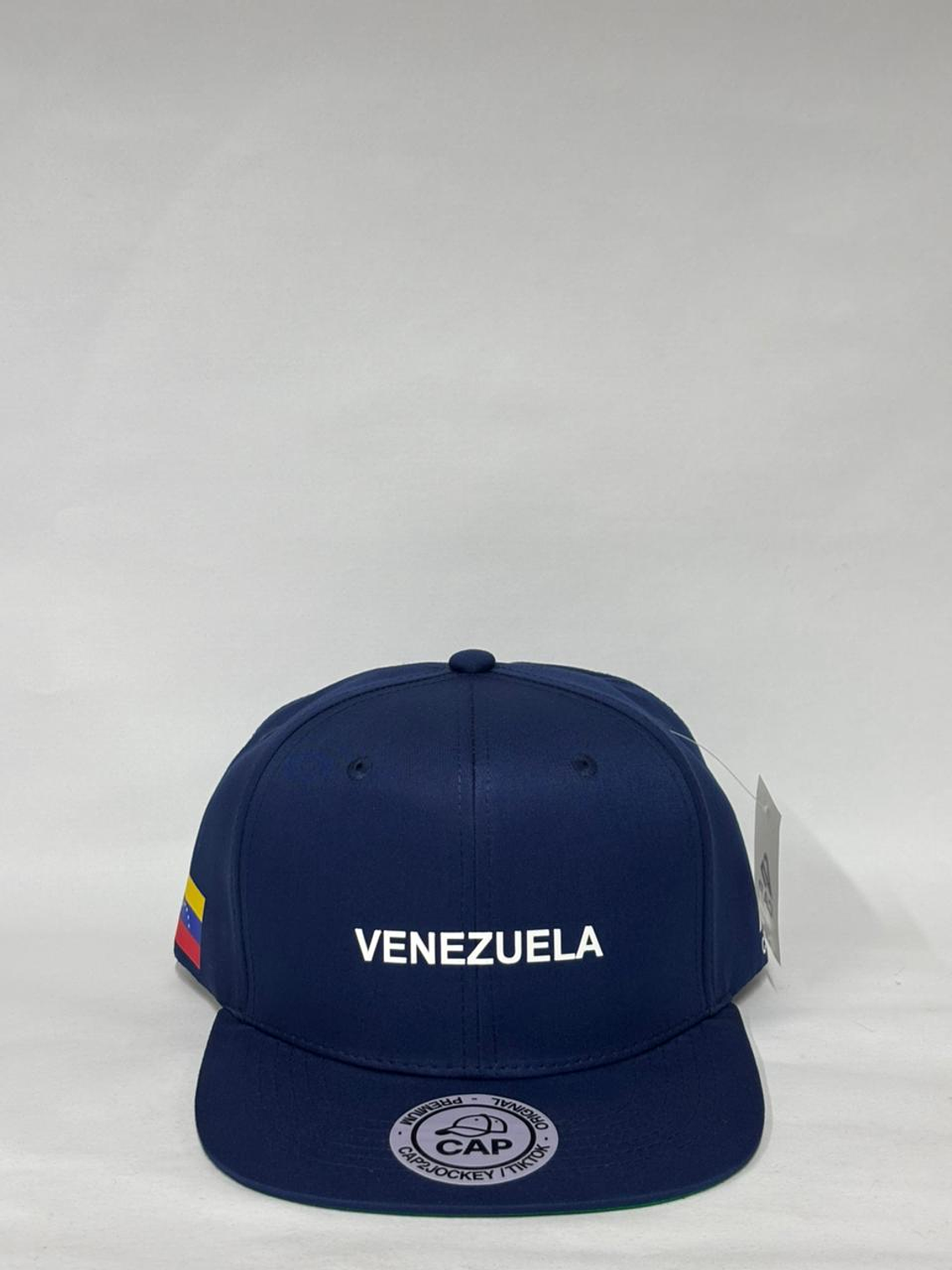 Gorra plana 6p - Azul Marino / VENEZUELA  1