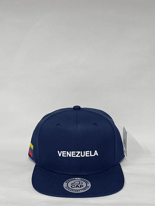 Gorra plana 6p - Azul Marino / VENEZUELA 