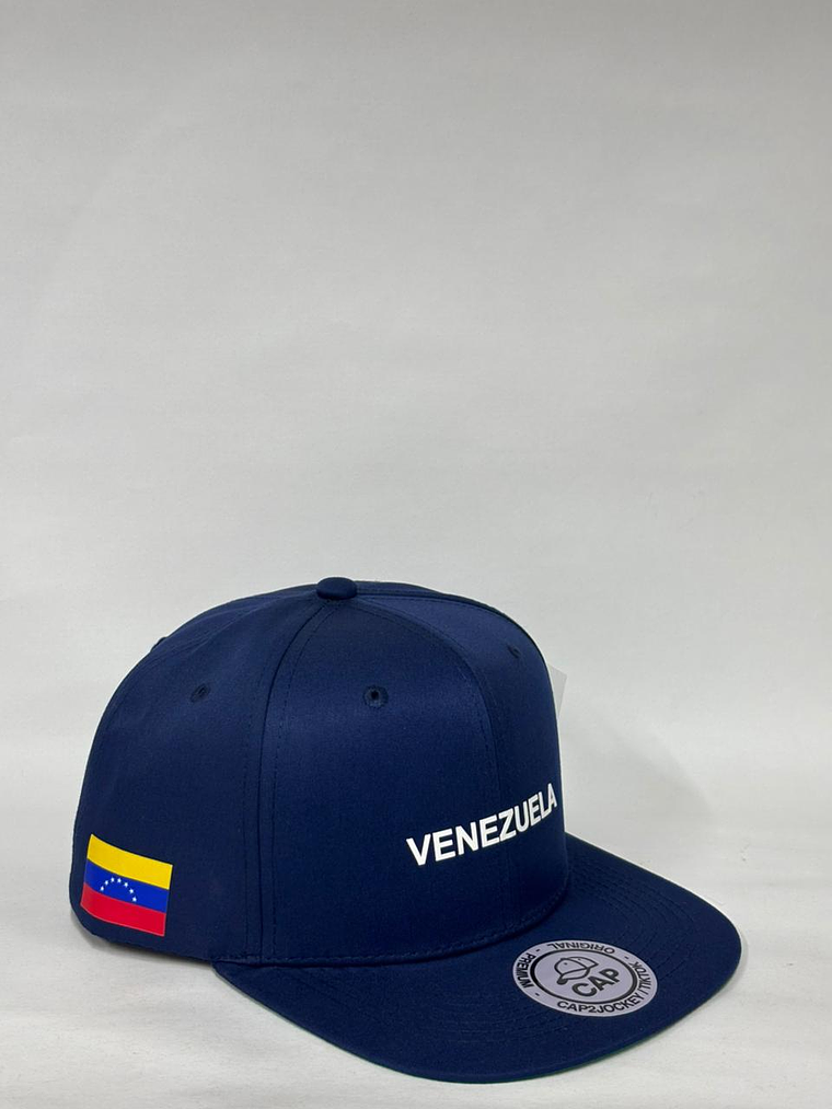 Gorra plana 6p - Azul Marino / VENEZUELA  2
