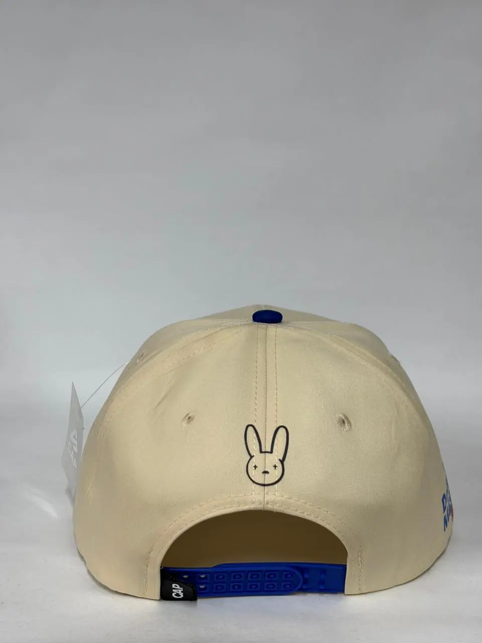 Gorra plana de 6p - Beige x azul / Debí tirar mas fotos x Bad Bunny 4