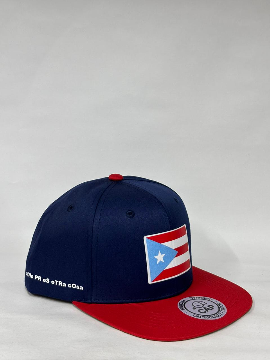 Gorra plana  6p - Azul M x rojo / Puerto Rico x Bad Bunny  3