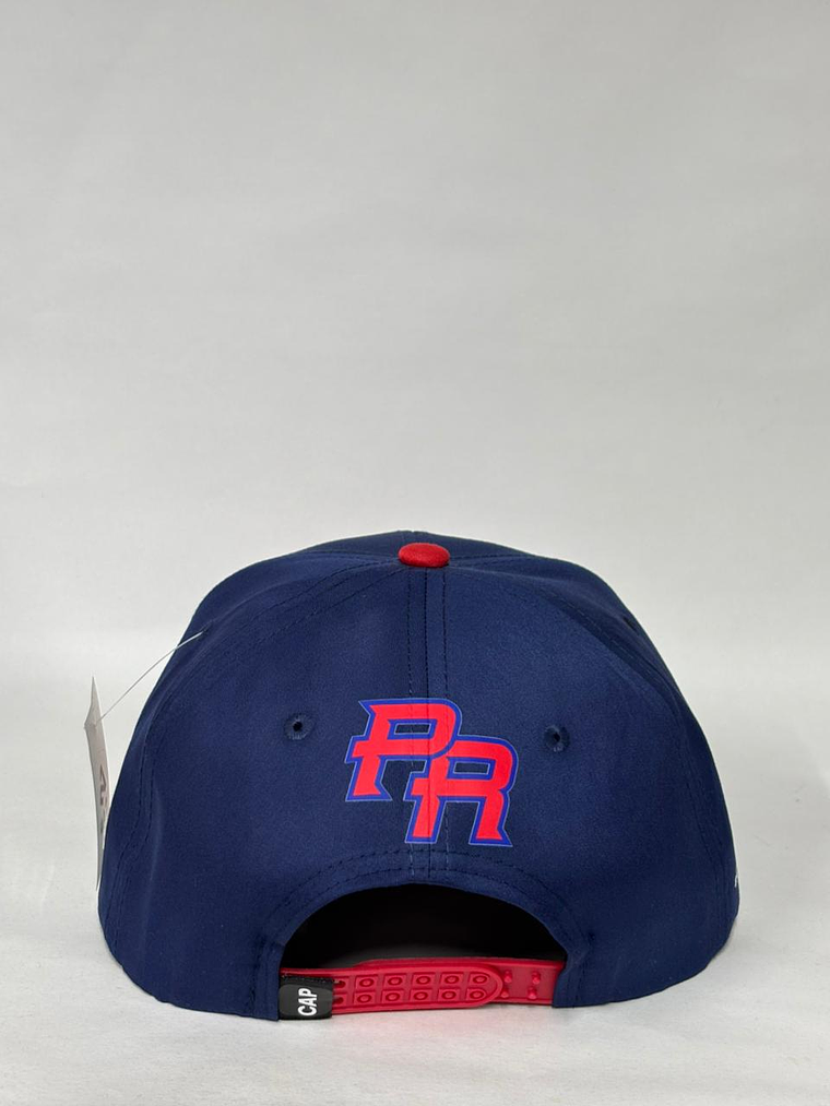 Gorra plana  6p - Azul M x rojo / Puerto Rico x Bad Bunny  4