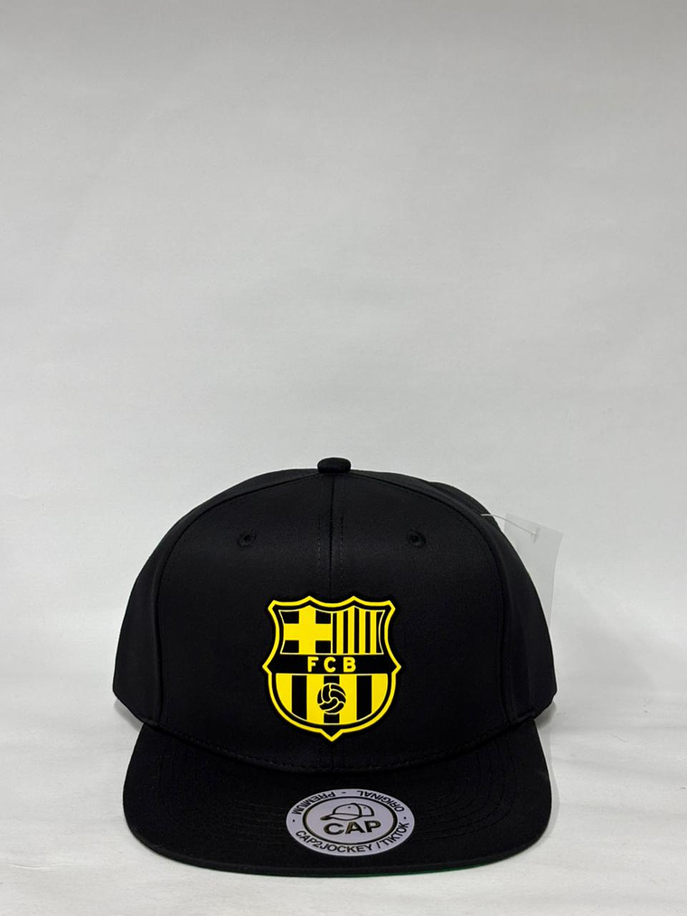 Gorra plana 6p - Negro / Barcelona FC Yellow  1