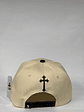 Gorra de lona 6p semi curva - Beige x negro / Ángeles de NY - Miniatura 4