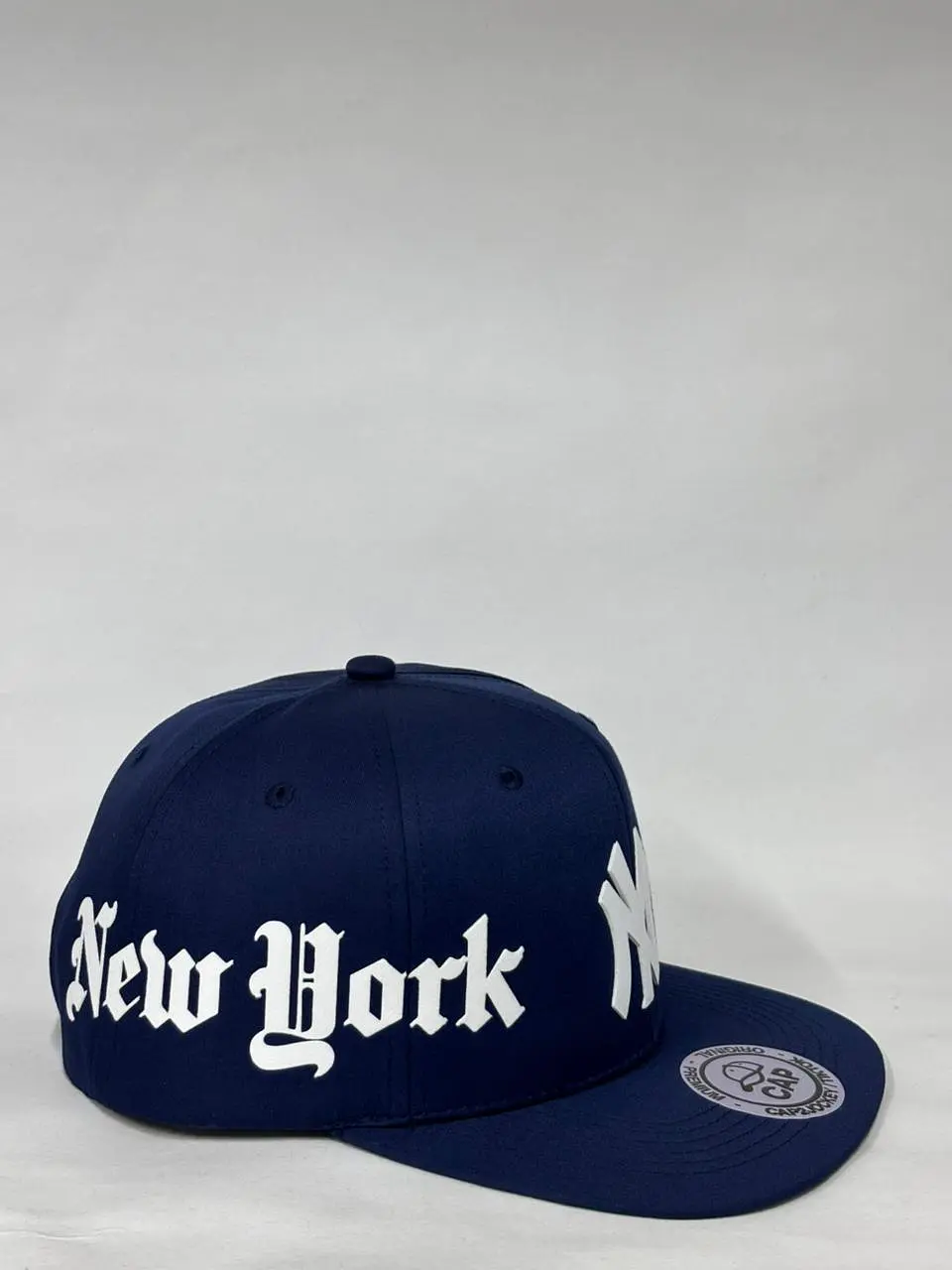Gorra de lona 6p plana - Azul M / New York  2
