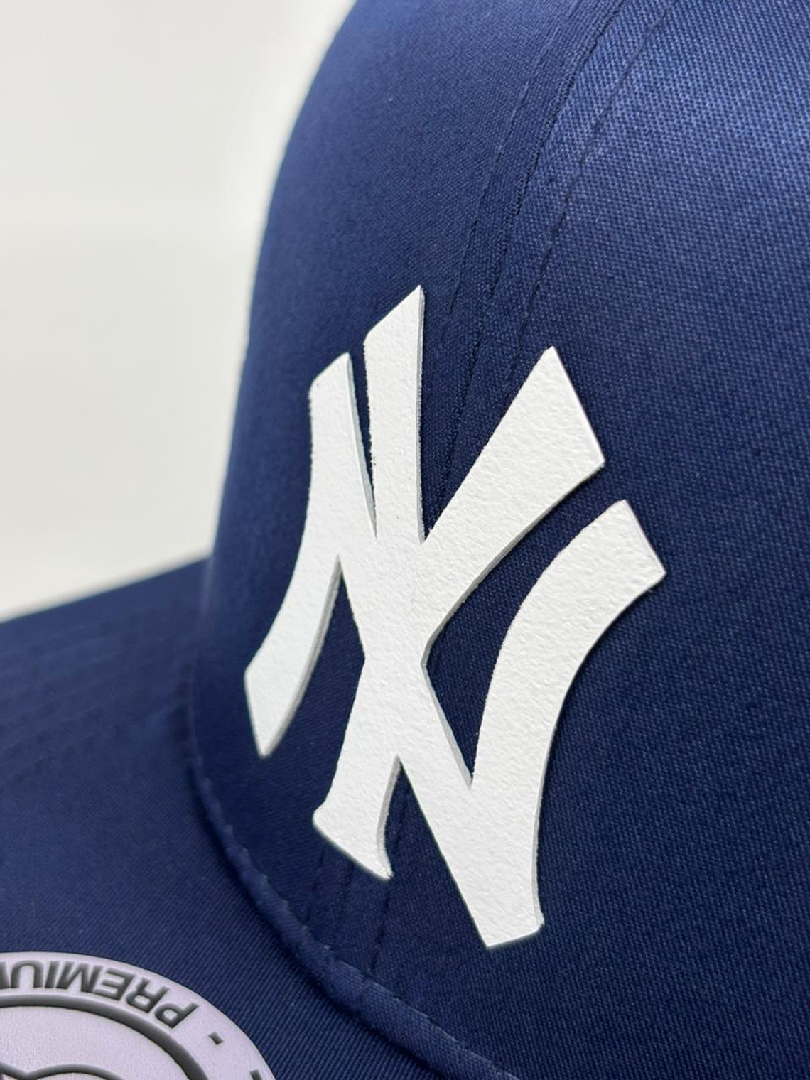 Gorra de lona 6p plana - Azul M / New York  4